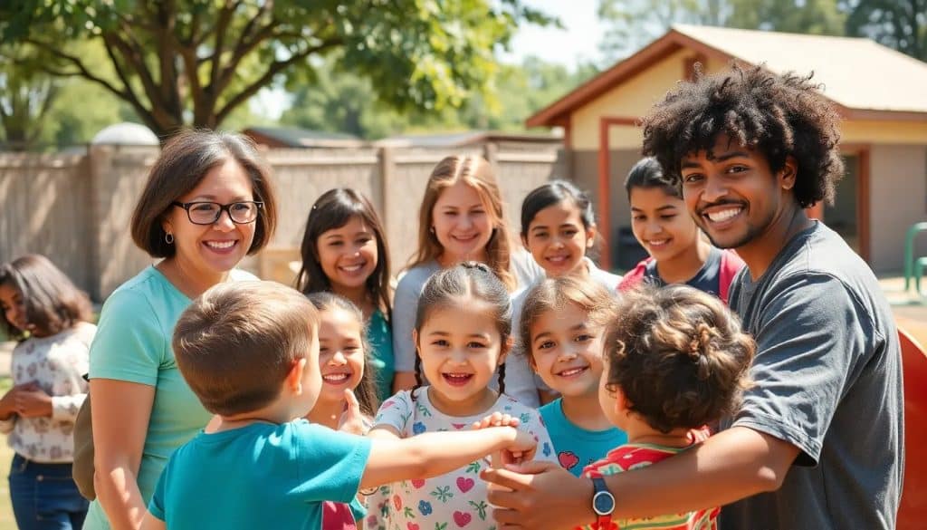 happy children and adults - Children’s Home in San Benito, TX