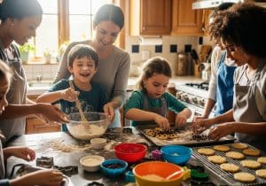Kids and adults sharing moments of care through foster care programs in the Rio Grande Valley, building trust and healing together.