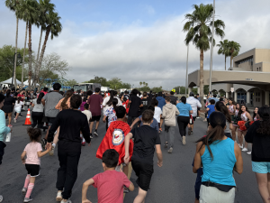 Attendees at the Kid Fit Fun Run, one of the community fundraisers for children led by Sunny Glen Children's Home
