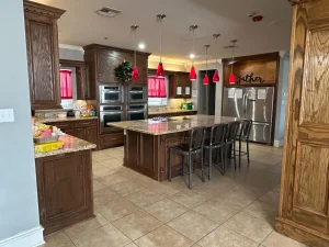 Inside the Monte and Amy Allen House in Downtown Harlingen, where young adults aging out of foster care learn life skills like cooking in a home environment designed to prepare them for independence.
