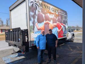 Sunny Glen Children's Home truck route stop at Maplewood Church of Christ