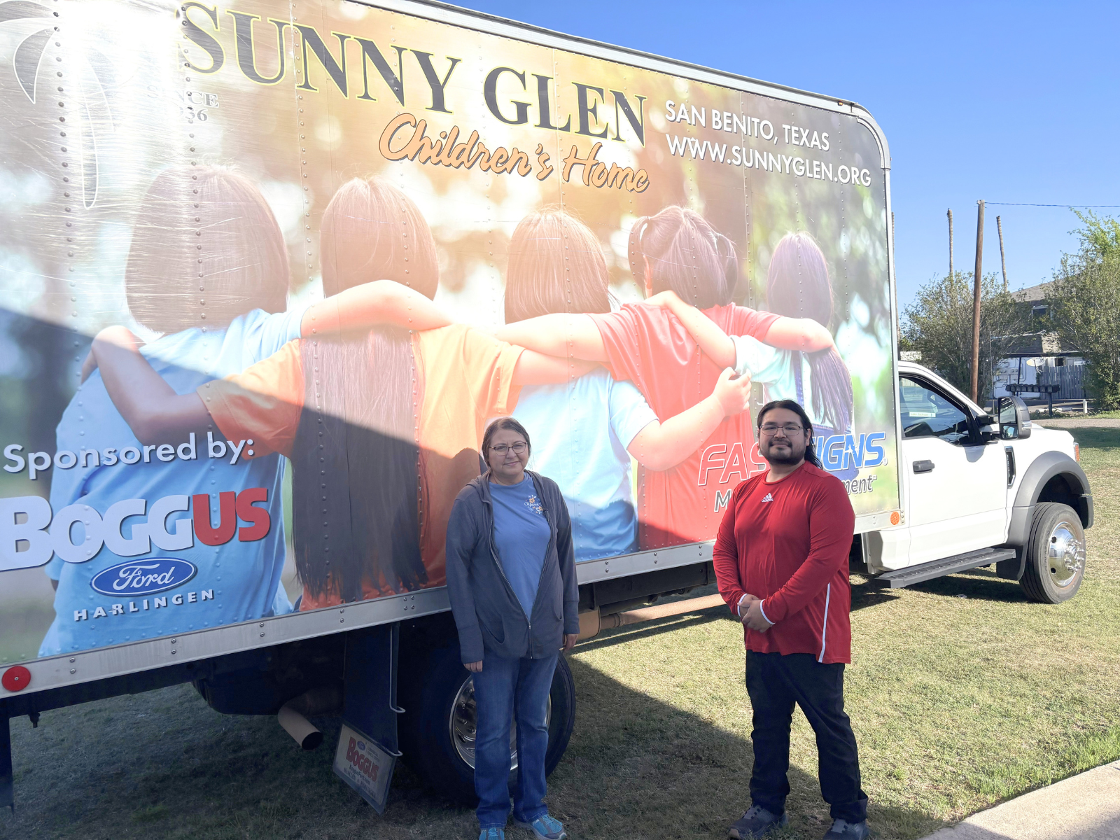 Highway Church of Christ representatives participate in the Sunny Glen truck route.